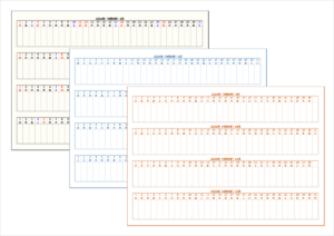 2026年（令和8年）横型4ヶ月カレンダー【A4・Excel無料ダウンロード】