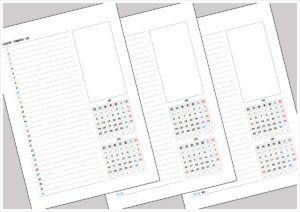 2026年 月曜始まり 2ヶ月表示 月間スケジュールカレンダー｜A4縦・Excel無料テンプレート