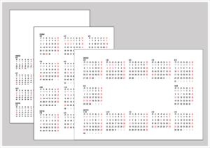 2026年 年間カレンダー（4月始まり・月曜始まり）無料Excelテンプレート【A4印刷対応】